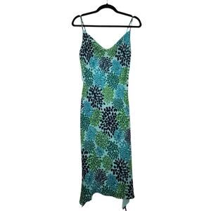 Vintage y2k Express Asymmetrical Hem Floral Cami Dress Fairy 90s Whimsy 5/6